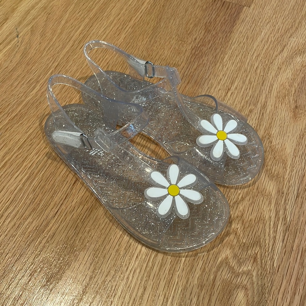Glitter-Jelly Sandals